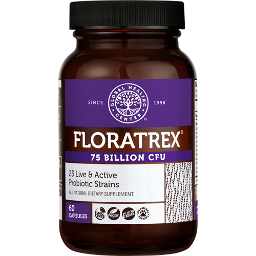 Floratrex - 75 Billion CFU, 25 Active Probiotic Strains Capsules Global Healing GLH447