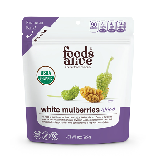 White Mulberries 8 oz Foods Alive FAL270