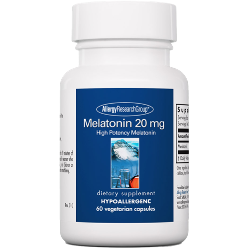 Melatonin 20 mg 60 vegcaps Allergy Research Group A71580