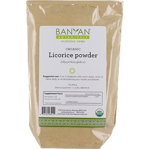 Licorice root powder (Organic) 1 lb Banyan Botanicals LIC26
