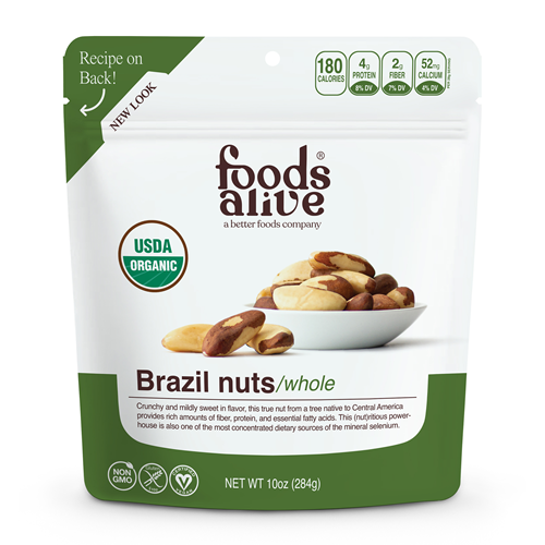 Organic Brazil Nuts 12 serv Foods Alive F80432
