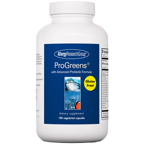 ProGreens 180 vegcaps Allergy Research Group PROGC