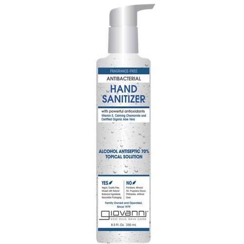 Fragrance-Free Antibacterial Hand Sanitizer Giovanni Cosmetics G18703