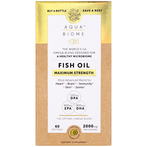 Aqua Biome  Fish Oil Max Str 60 softgels Aqua Biome A81134