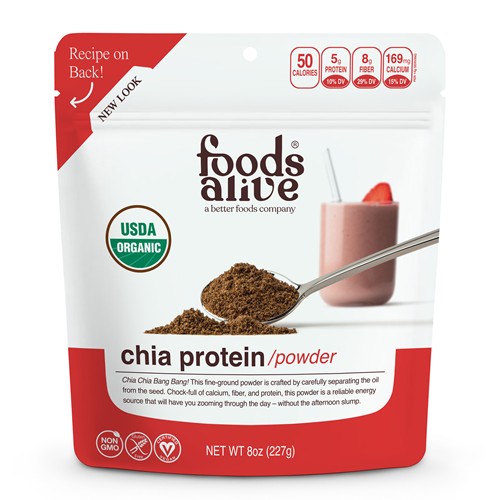 Chia Protein Powder Organic 8 oz Foods Alive FAL430