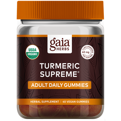 Turmeric Supreme Adult Daily 40 gummies Gaia Herbs G51924