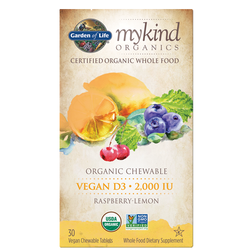 mykind Organics 2000 IU Vegan D3 Garden of Life G18613