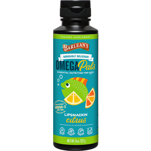Omega Pals Citrus Fish Oil 29 serv Barlean's Organic Oils B10182