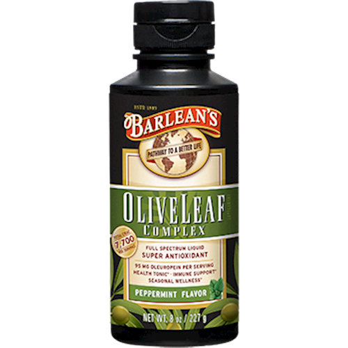 Olive Leaf Complex Peppermint 8 oz Barlean's Organic Oils OLI45