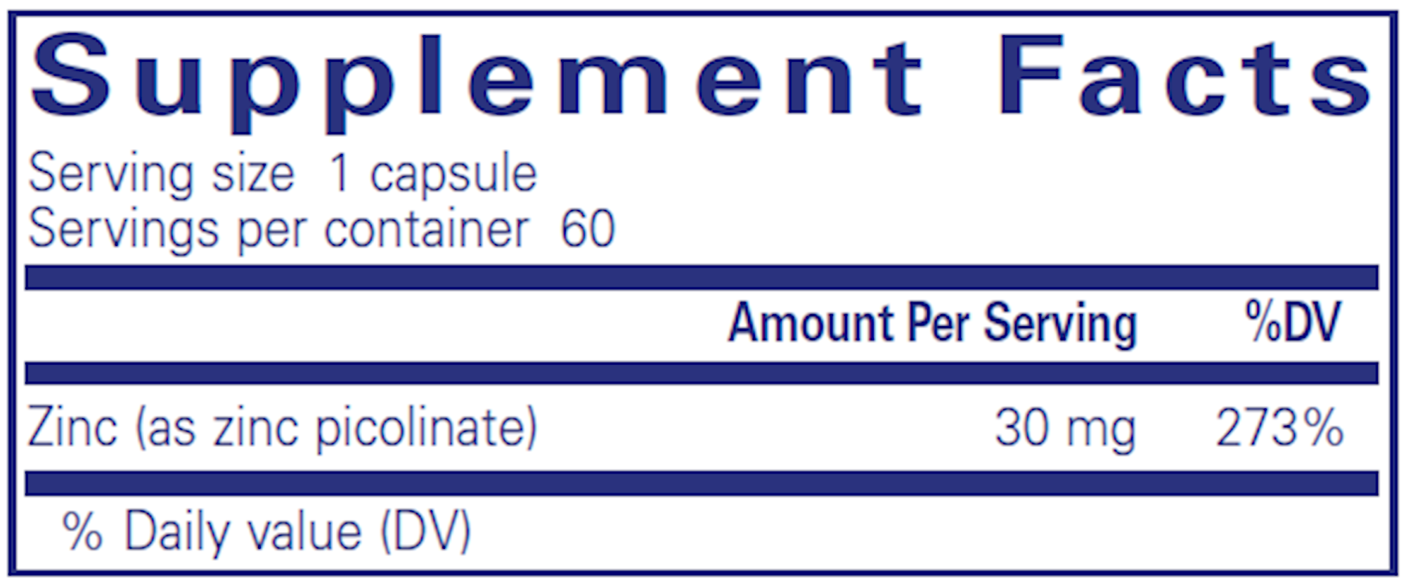 Supplement facts for
