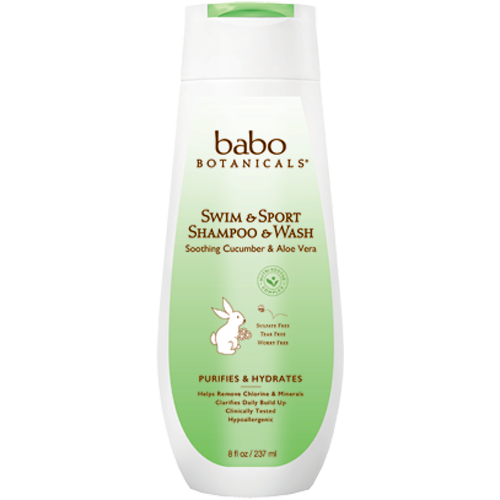 Swim & Sport Shampoo & Wash 8 fl oz Babo Botanicals B82309