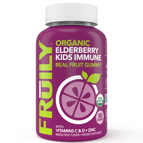 Fruily Organic Elderberry Kids Immune Real Fruit Gummy Fruily F55606