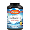 Cod Liver Oil Lemon Carlson Labs COD12