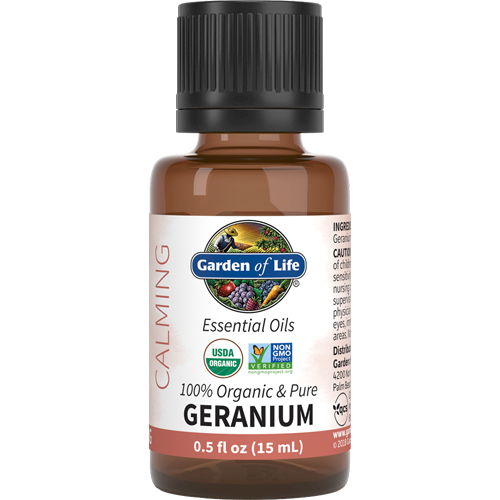 Geranium Essential Oil Organic Garden of Life G23013