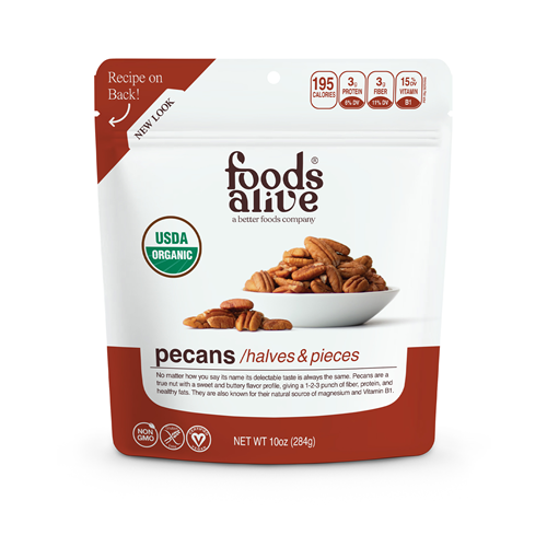 Organic Pecans 12 serv Foods Alive F80449