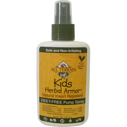Kids Herbal Armor Insect Repell Spry 4oz All Terrain AT1004