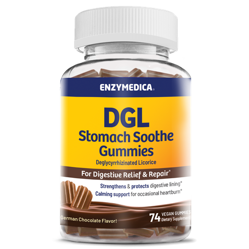 DGL Stomach Soothe 74 gummies Enzymedica E20127