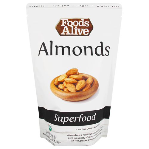 Organic Almonds Foods Alive F80804