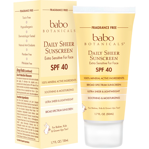 Daily Sheer Sunscreen 1.7 fl oz Babo Botanicals B82194