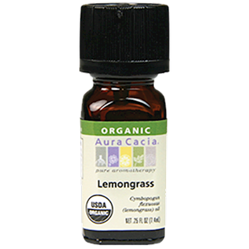 Lemongrass Organic Essential Oil .25 oz Aura Cacia A08157