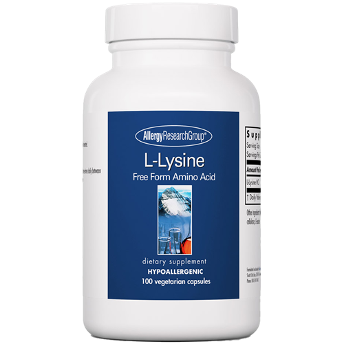 L-Lysine 1g 100 caps Allergy Research Group LYSIN