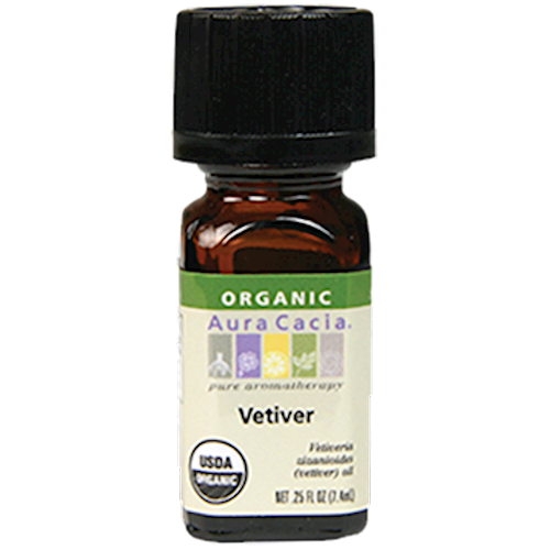 Vetiver, Organic Essential Oil .25oz Aura Cacia A08195
