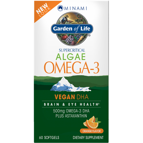 Minami Algae Omega-3 Vegan DHA Garden of Life G10907