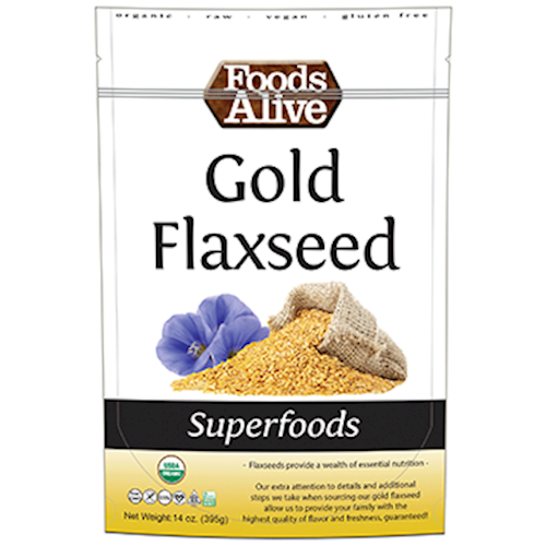 Gold Flaxseed Organic Foods Alive FAL508