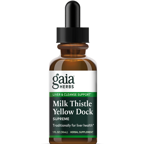 Milk Thistle Yellow Dock Supreme Gaia Herbs MILK2