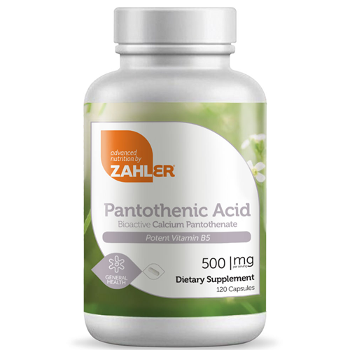 Pantothenic Acid 120 caps Advanced Nutrition by Zahler Z8132