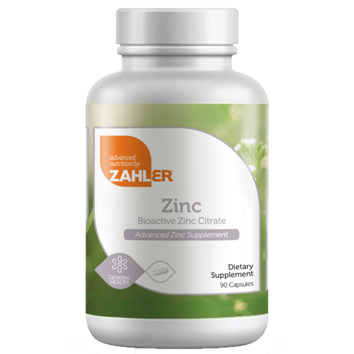 Zinc Capsules 90 caps Advanced Nutrition by Zahler Z08220