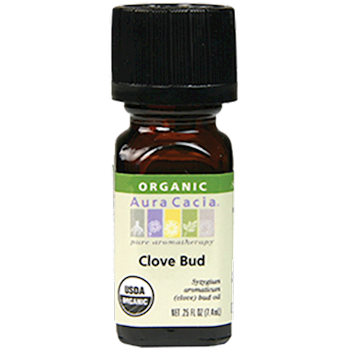 Clove Bud Organic Essential Oil .25 oz Aura Cacia A08096