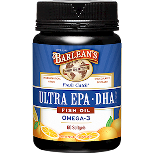 Ultra EPA-DHA Fish Oil 60 softgels Barlean's Organic Oils EPAD1