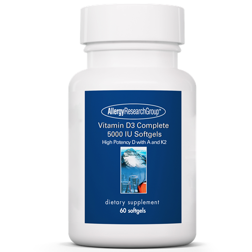 Vitamin D3 Complete 5000 IU 60 softgels Allergy Research Group A77261