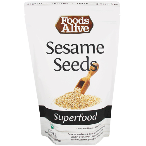 Organic Natural Sesame Seeds Foods Alive F00904