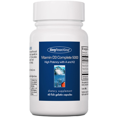 Vitamin D3 Complete 5000 60 gelcaps Allergy Research Group A72601