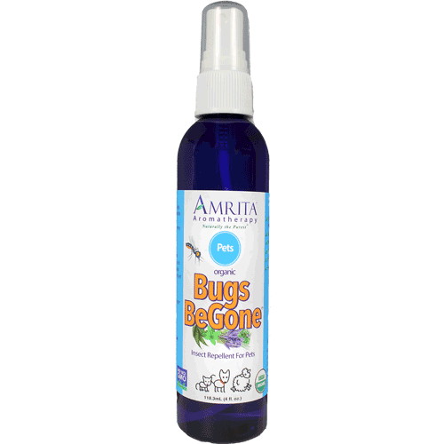 Bugs Be Gone for Pets Org. 4 fl oz Amrita Aromatherapy BUGS2