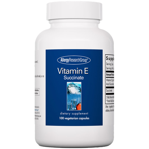 Vitamin E Succinate 400 iu 100 caps Allergy Research Group ECAP5