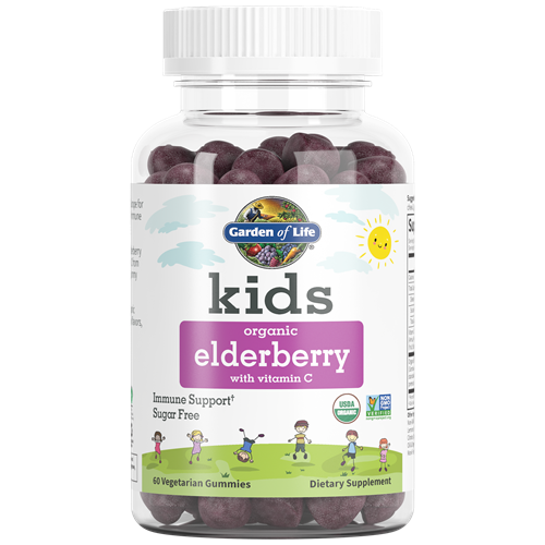 Kids Elderberry Org Vit C Garden of Life G25161