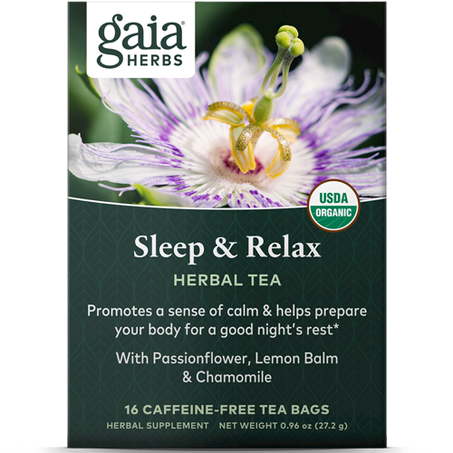 Sleep and Relax Herbal Tea 16 bags Gaia Herbs G20020
