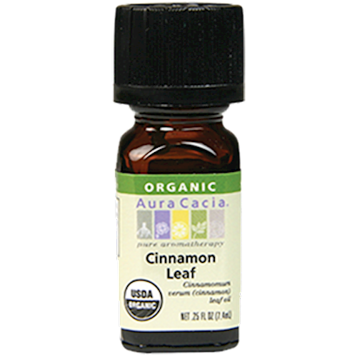Cinnamon Leaf Organic Ess Oil .25 oz Aura Cacia A08294