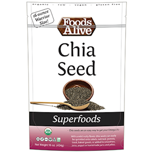 Chia Seeds Organic Foods Alive FAL676