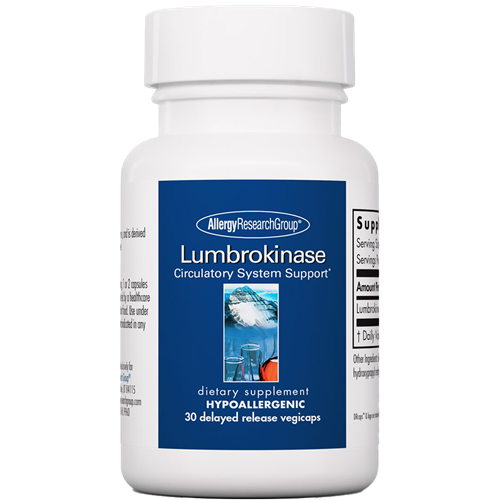 Lumbrokinase 30 caps Allergy Research Group LUMB6