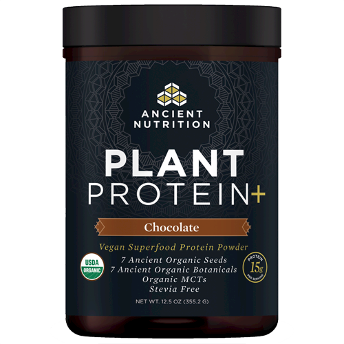 Plant Protein+ Chocolate 12 serv Ancient Nutrition DA4879