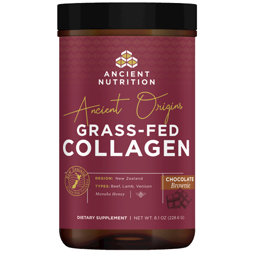 Grass-Fed Collagen Choc Brownie 18 serv Ancient Nutrition DA4916