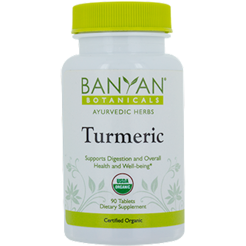 Turmeric Organic 90 tabs Banyan Botanicals B12819