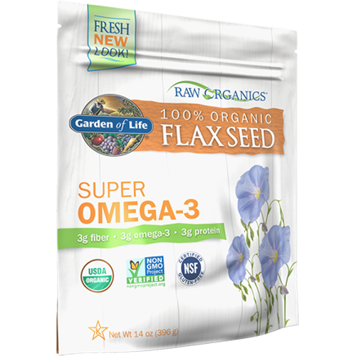 Raw Organic Flax Seed Omega-3 Garden of Life G16787
