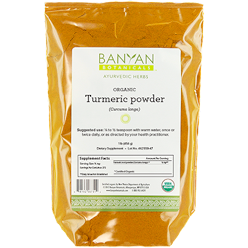 Turmeric Root Powder, Organic 1 lb Banyan Botanicals TUR12