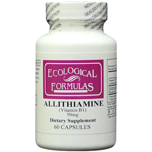 Allithiamine (Vitamin B1) 50 mg 60 caps Ecological Formulas ALLIT