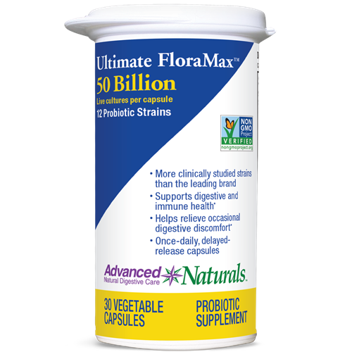 Ultimate FloraMax 50 billion 30 vcaps Advanced Naturals A16702